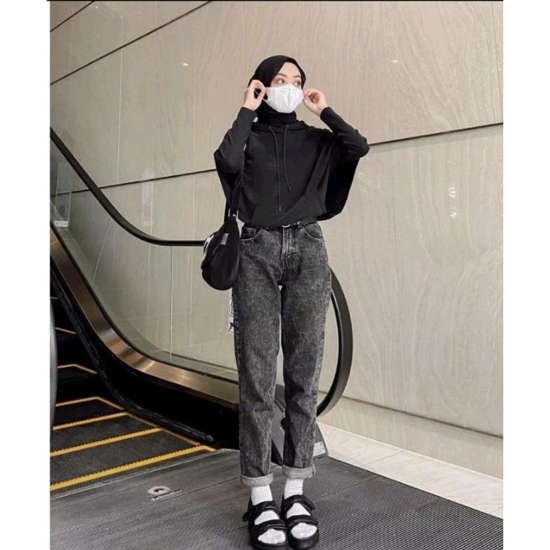 BWC | CELANA JEANS BOYRIEND WANITA | HAIGHWAIST BOYFRIEN WANITA