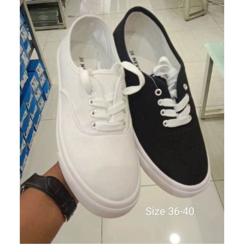 Sepatu Sneakers Hitam Putih Wanita Merk Nevada Murah Bestseller