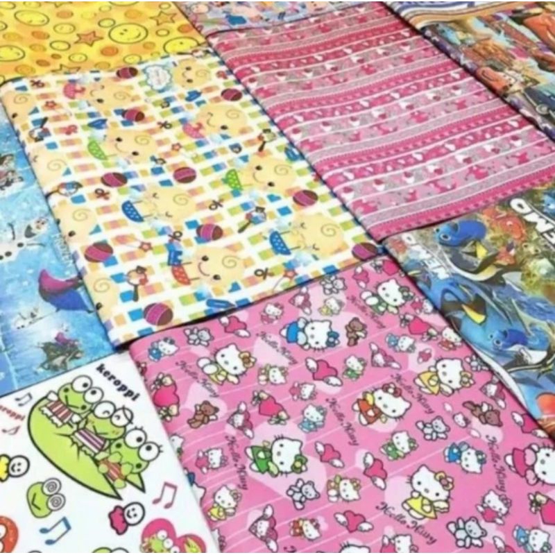 

Kertas kado/ Pita hiasan motif boy dan girl