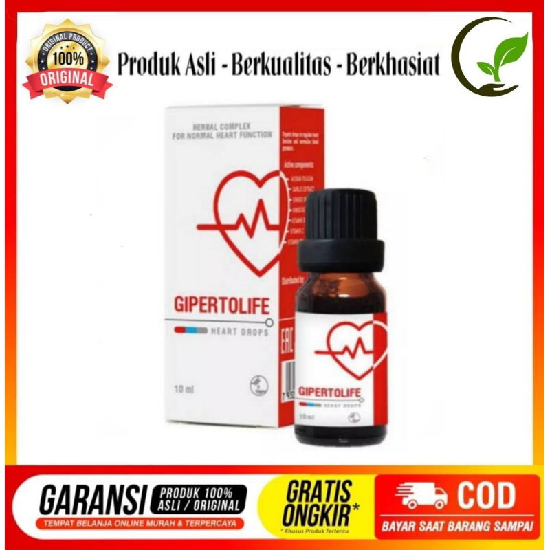 GIPERTOLIFE Asli Original Solusi Atasi Hipertensi Stroke dan Jantung 10 ml