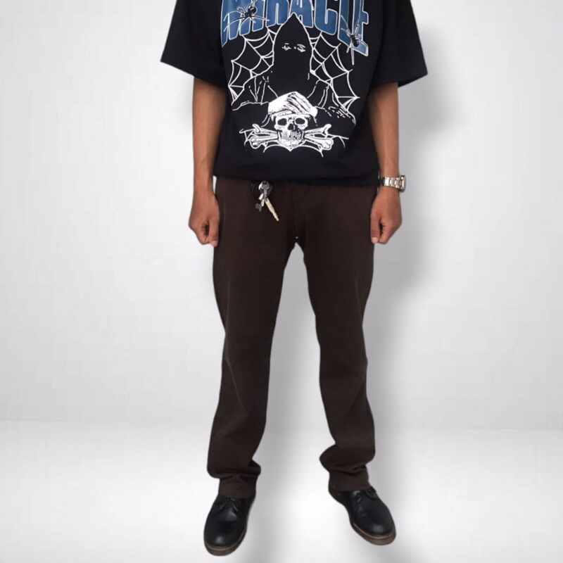 CHINO EDWIN INTERNASIONAL BASIC // CHINOS PANJANG DRAK BROWN