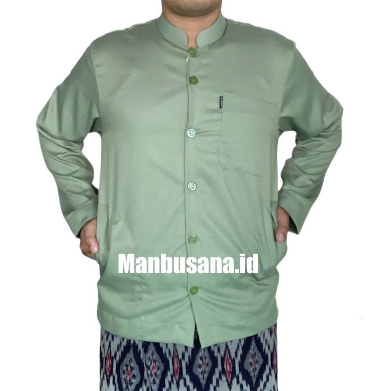 Official ShopAa1A9 GROSIR Baju Koko Haibah Premium Saku Samping Koko Habaib Habib Ammu Polos Terbaru