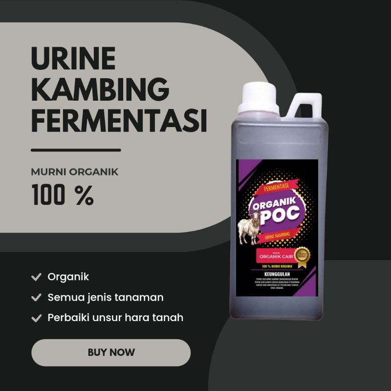 Fermentasi Urine Kambing Organik Murni 1 Liter