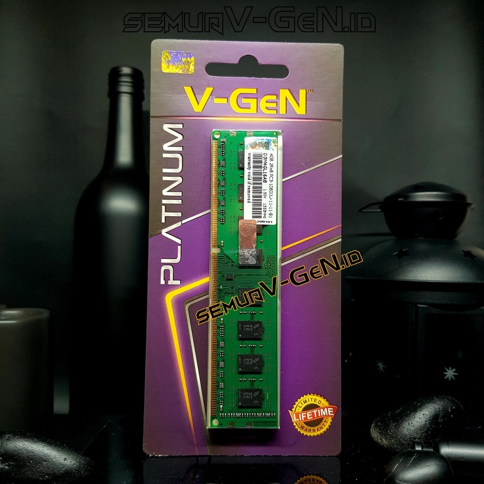 [Miliki Sekarang] DDR3 4GB PC-10600 1333MHz V-GEN RAM DDR3L 4 GB 1333 MHz VGEN ED7