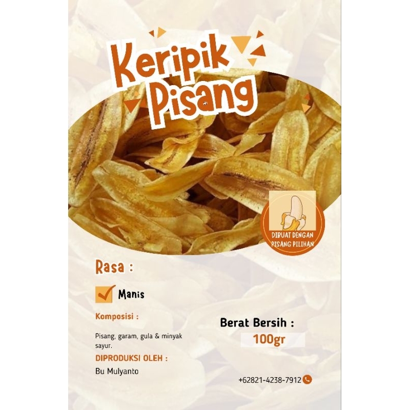 

keripik Pisang Yummy 100 Gram