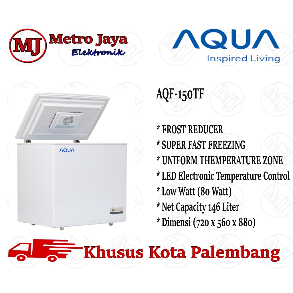 Chest Freezer AQUA AQF-150TF Frost Reducer Turbo Fan AQF 150 TF