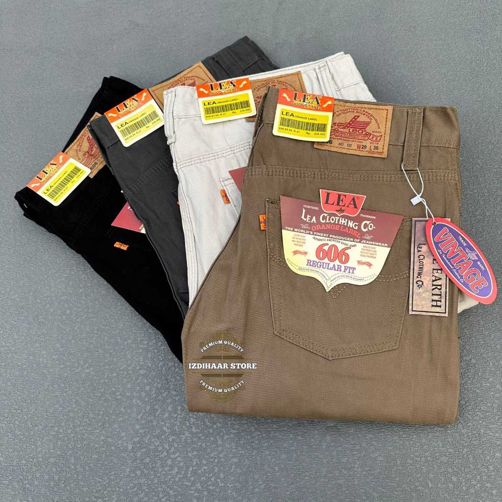 Celana Lea kanvas/Celana Kanvas Lea Premium 100%/Size 28 sampai 38 - IZDIHAAR STORE