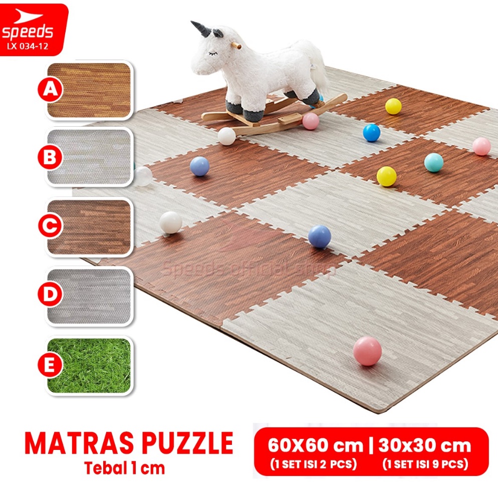 Terupd@te SPEEDS Matras Evamat 60x60cm Matras Puzzle Karpet Puzzle Matras Alas Lantai Evamat Matras 