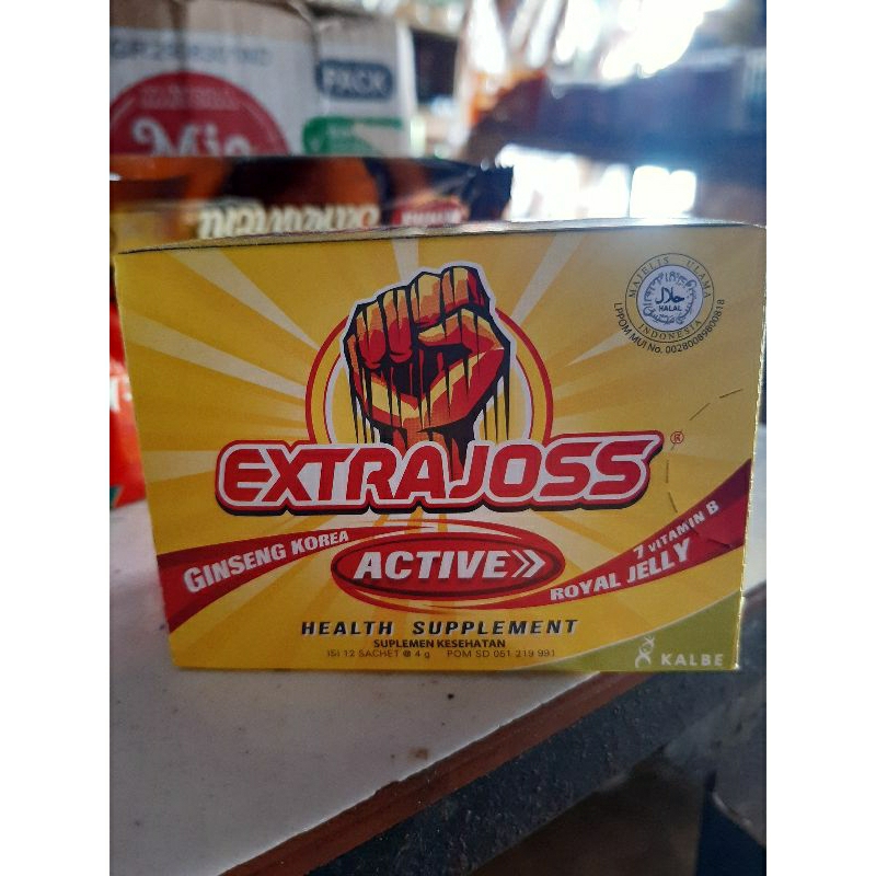 

(12 SACHET) EXTRAJOSS ACTIVE GINSENG KOREA SUPLEMEN KESEHATAN