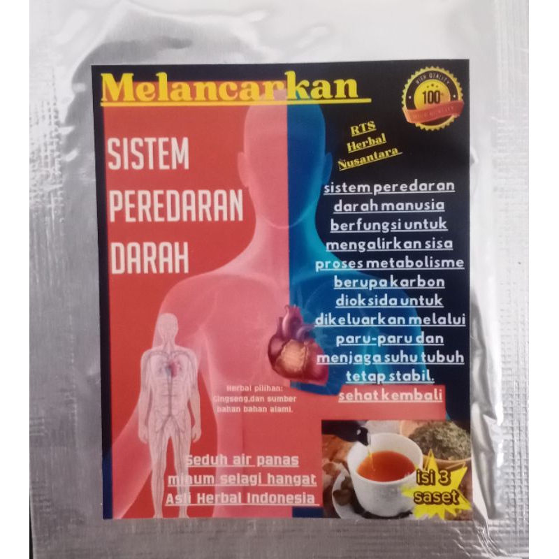 

HERBAL PEREDARAN DARAH, SIRKULASI DARAH BAGUS. Lsg Seduh 3saset untuk 6 Gelas