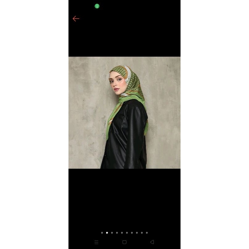 hijab BNB preloved cordes green
