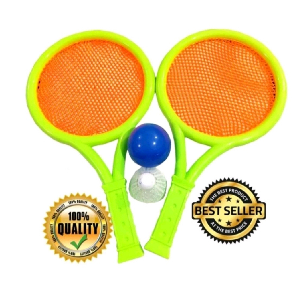 BISA COD - Mainan Edukasi Raket Tenis Anak Kecil isi Sepasang Lucu Murah Olahraga