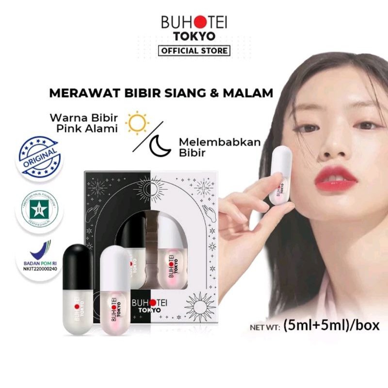 BUHOTEI Lip Serum Warna Bibir Pink