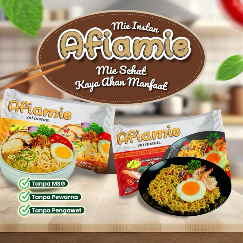 

Afiamie - Mie Instan Herbal Alami Sehat Kaya Manfaat Tanpa MSG