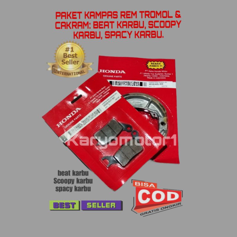 KAMPAS REM TROMOL & CAKRAM BEAT KARBU/SCOOPY KARBU, SPACY KARBU