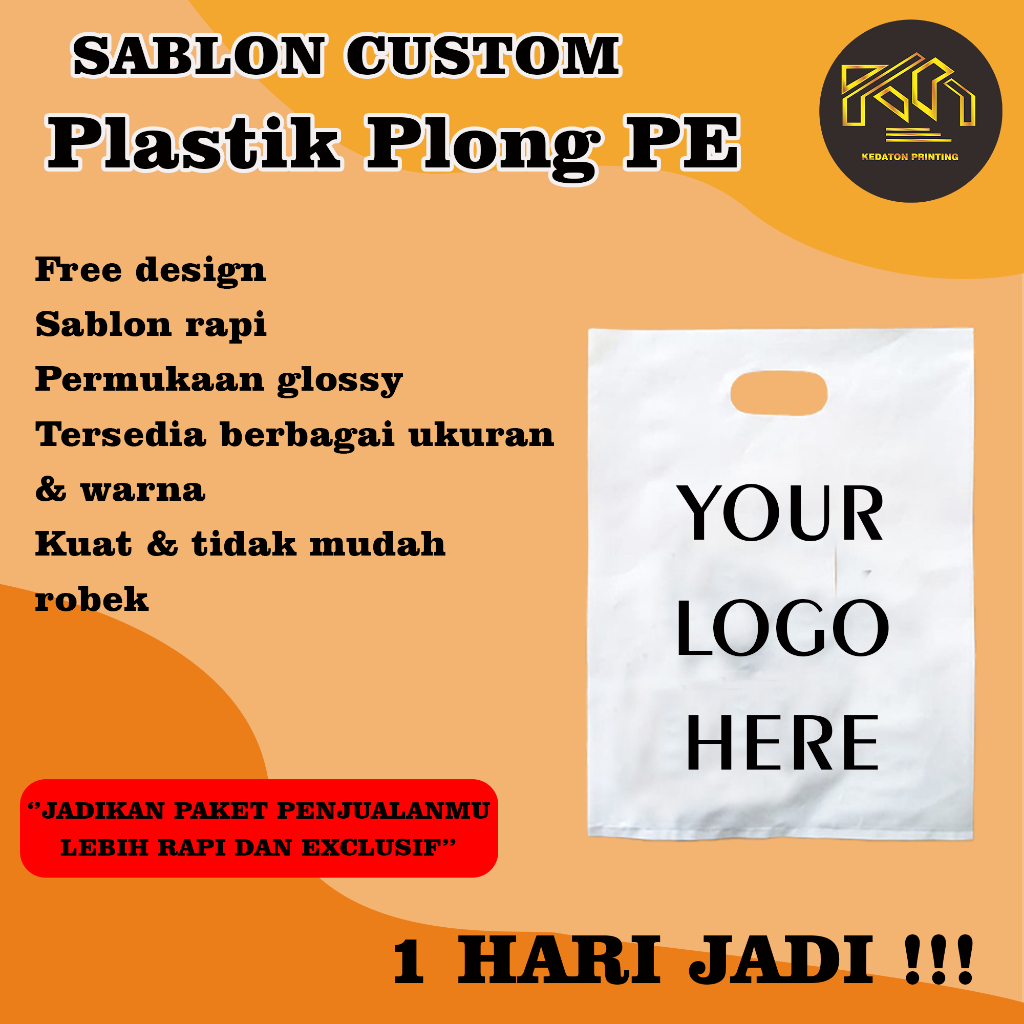 

SABLON PLASTIK PLONG FREE DESIGN Kresek olshop plastik olshop plastik hajatan plastik nikahan