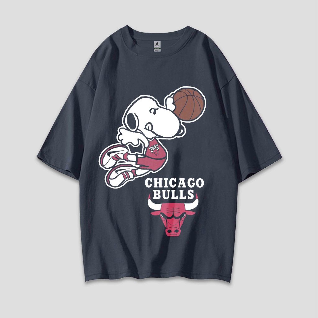 Chicago Bulls Style Oversized Vintage Tee T-shirt