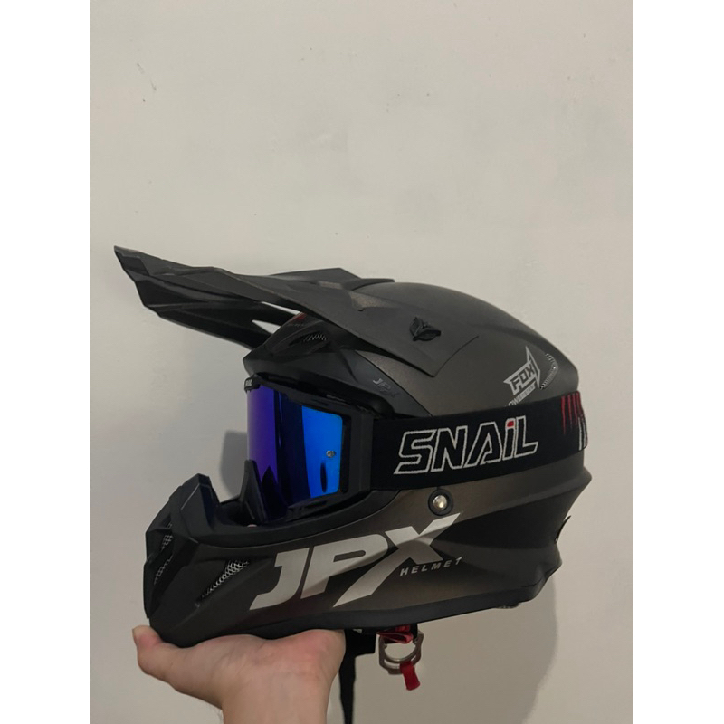 HELM JPX MURAH / HELM MOTOR CROSS + GOGLE SNAIL/HELM MURAH/