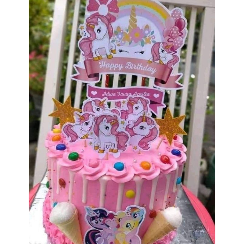 

CAKE ULTAH TEMA UNICORN 2