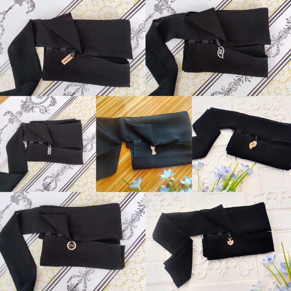 Niqab Poni Pendant BEDOON ESSM Long 45 cm