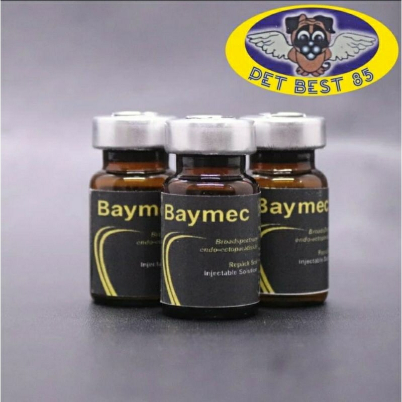 Baymec 5ml Obat Parasit Demodex-Scabies-Cacing Paru-Tungau-Parasit darah ,Obat kutu Burung dan obat 