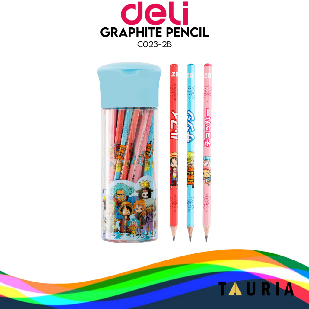 

Deli Graphite Pencil / Pensil Kayu 2B ONE PIECE Kualitas Bagus C023-2B 1 PACK