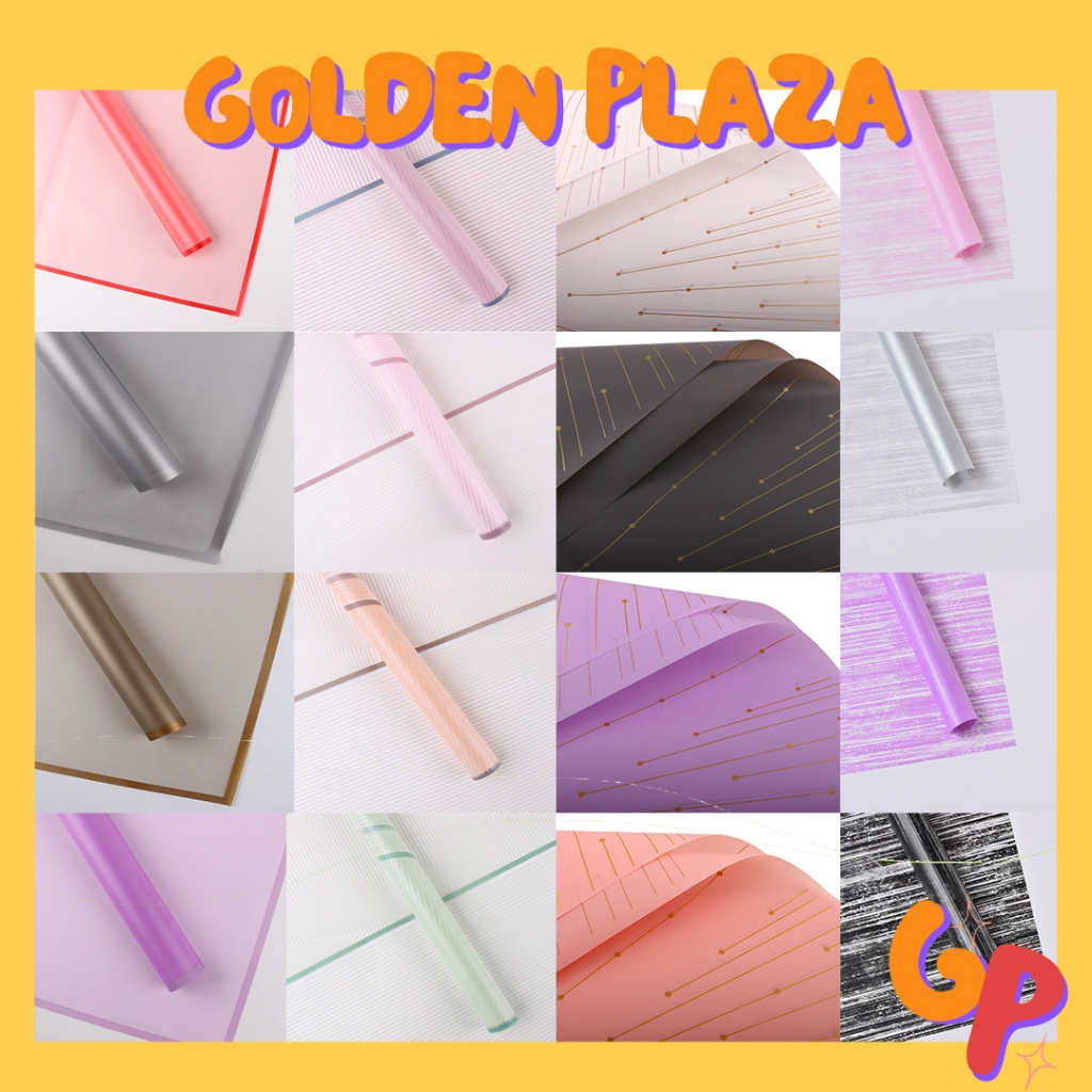 

Flower Wrapping Transparan Warna Pastel Kertas Buket Bunga Cellophane KB6078 6079 6080 6081 6082 6083