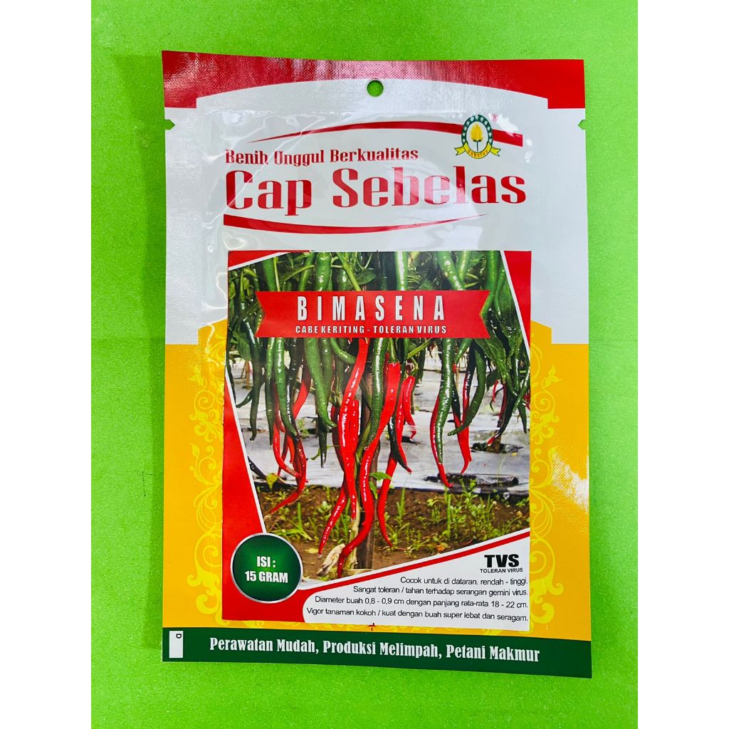 Benih Cabe Keriting BIMASENA isi 15gr dr Cap Sebelas