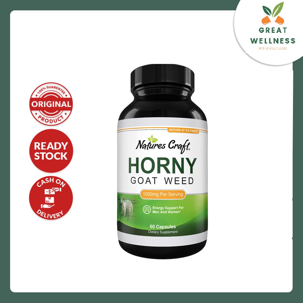 (PASTI ASLI) Natures Craft Horny Goat Weed with maca root