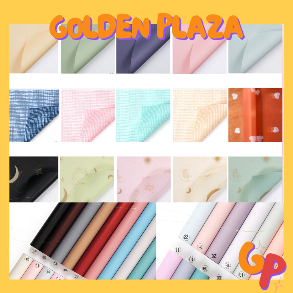 

Flower Wrapping Paper Dua Warna Bi Color Kertas Buket Bunga Florist Cellophane KB6089 - KB6095