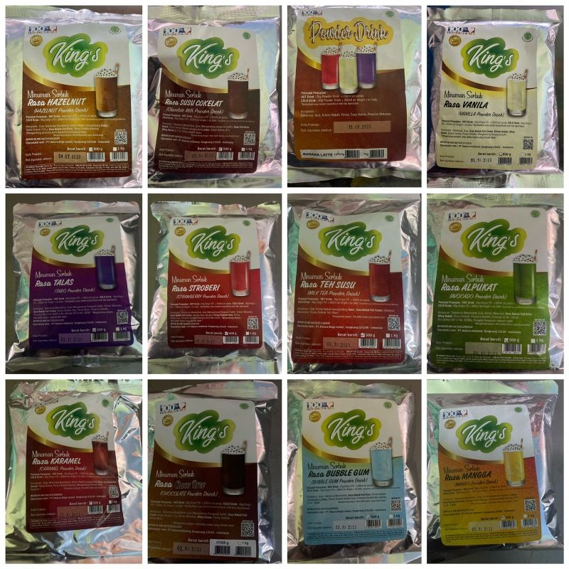 

promo minuman serbuk King's Serbuk Minuman 500gr