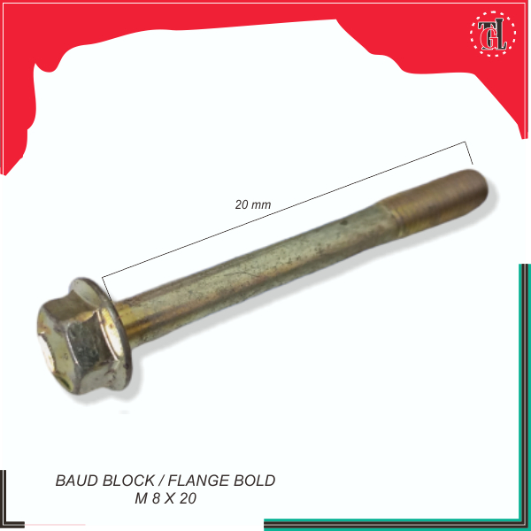 Baud Block / Flange Bold M 8 X 20