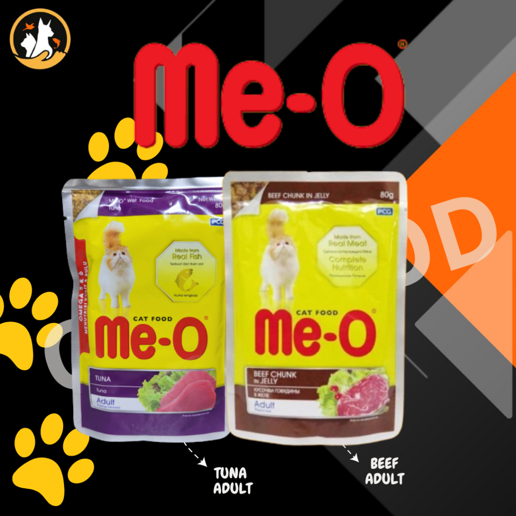 MEO POUCH ADULT  POUCH -pakan kucing Adult basah pouch wetfood murah 80gram