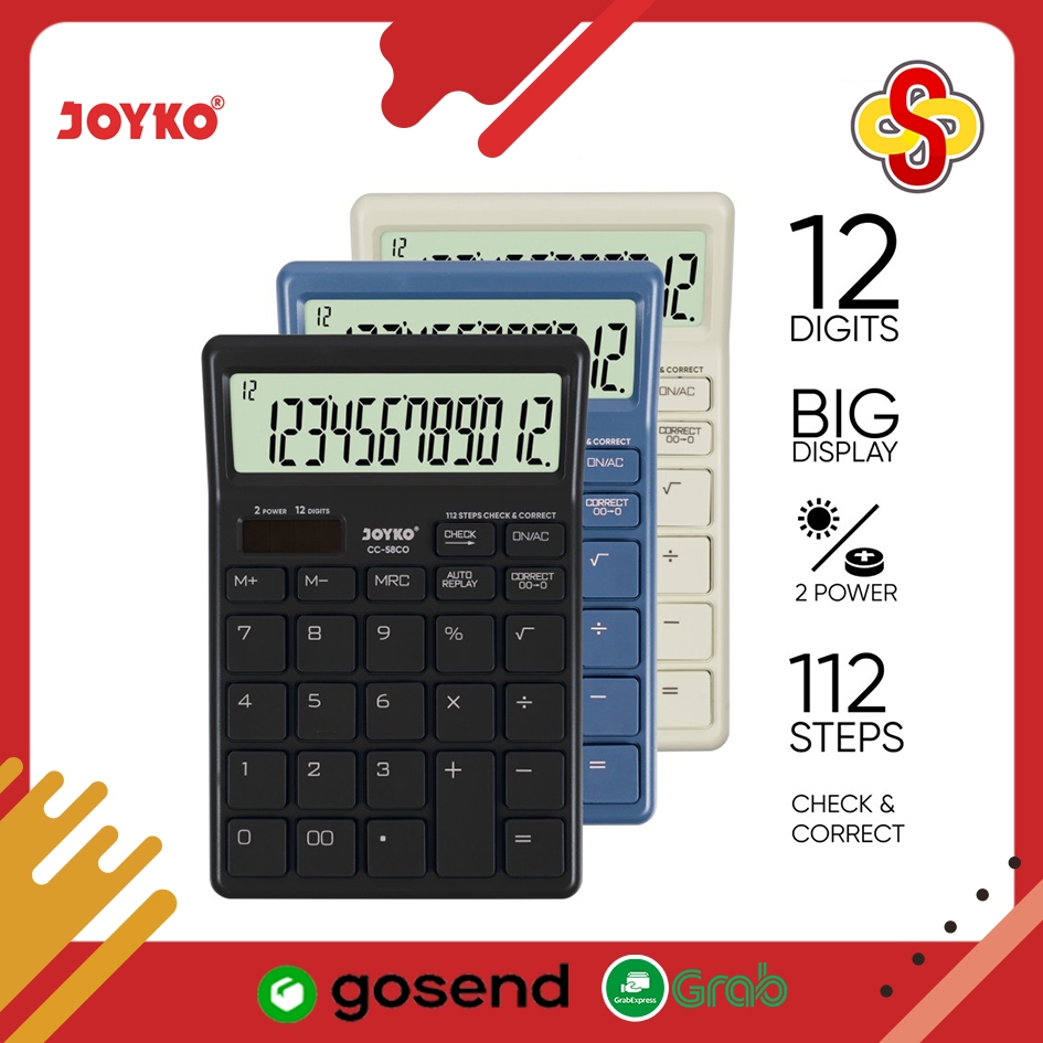 

Kalkulator / Calculator Joyko CC-58CO 12 Digits