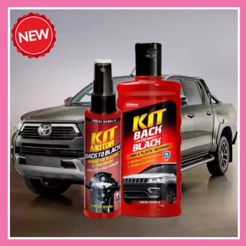 Kit Motor Black To Black Menghitamkan Plastik/Karet/Body