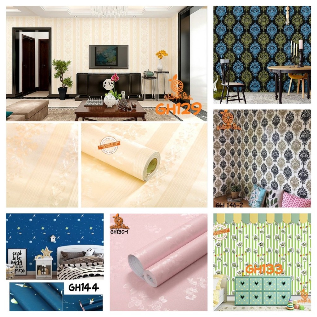 Wallpaper Stiker ORANGE GH 129-146