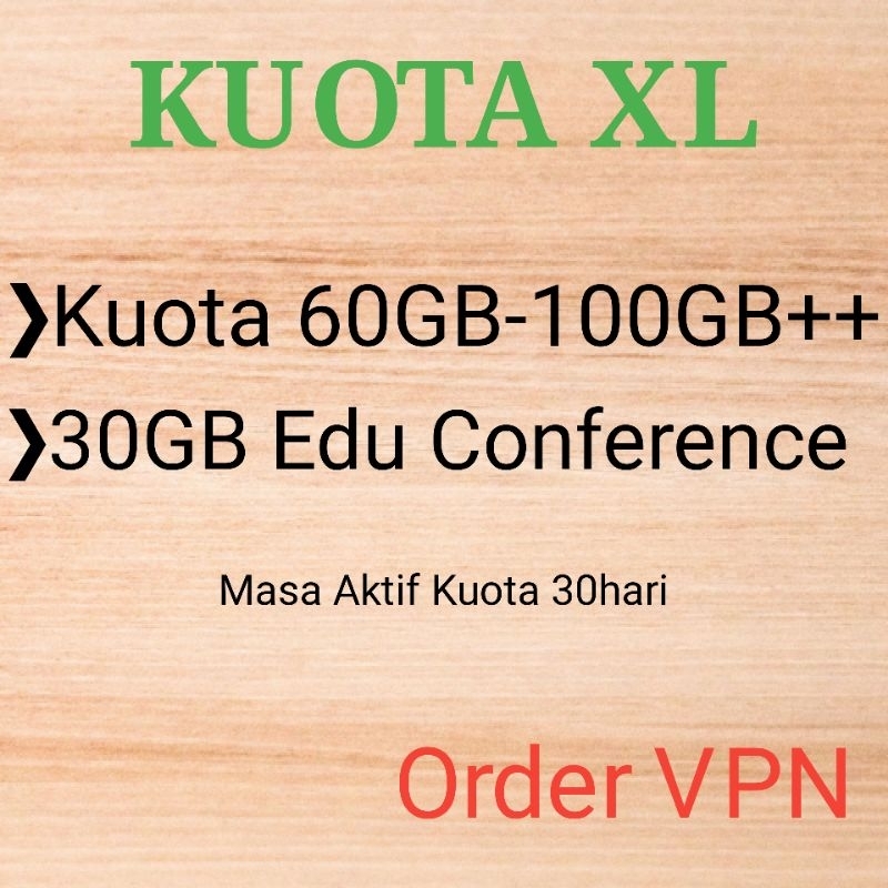 Promo Kuota XL 60GB | 100GB | 30GB