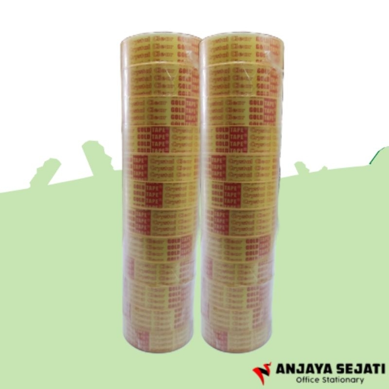 

Solasi Goldtape Bening Kecil 1/2"x7 | Per slop (12pcs)