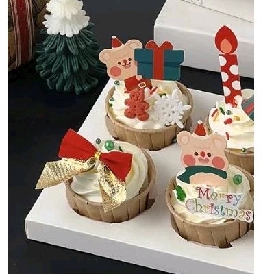 topper pita/topper natal/topper christmas /topper kue/topper cake/hiasan kue/box kue/kotak kue/box n