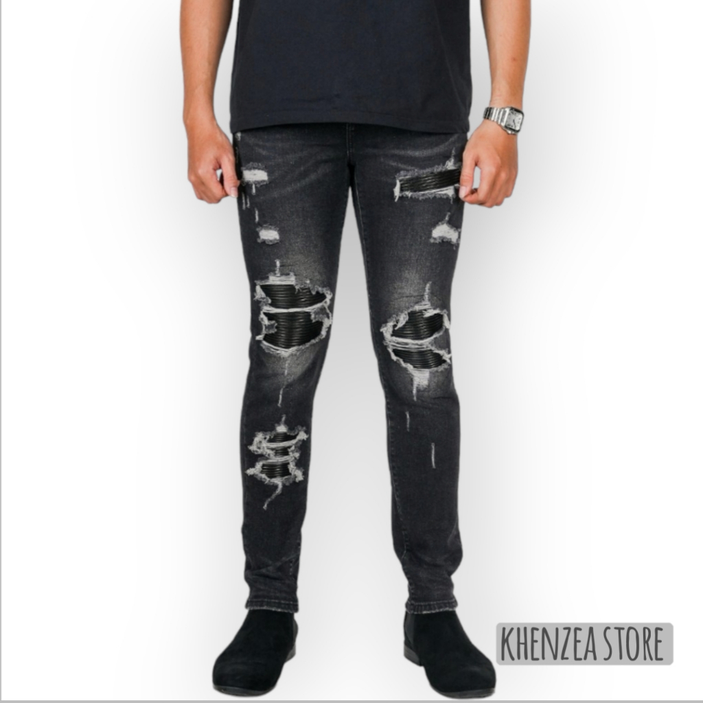 rucclas jeans denim Celana wanita hws/jeans pria/wanita/leging joger wanita murah/ripped jeans/haigw