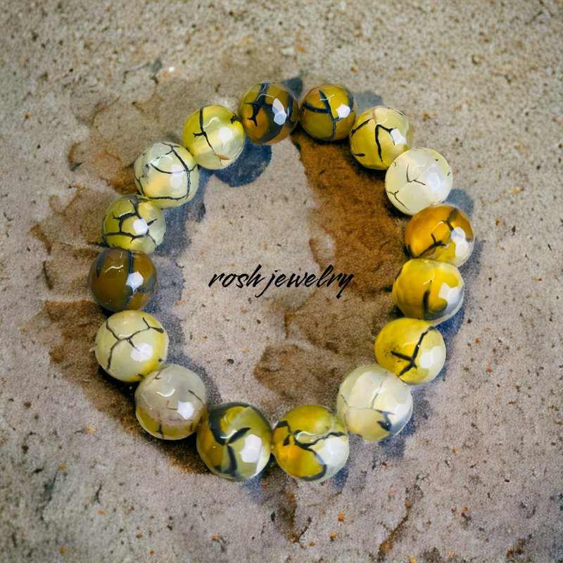 Smokey quartz. Gelang Gemstone. Gelang Cantik Unik