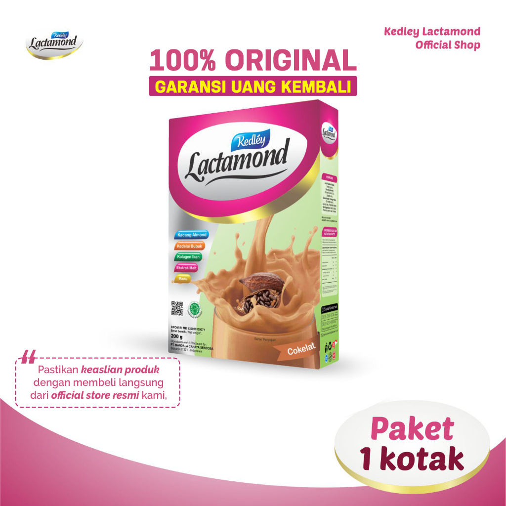 KEDLEY LACTAMOND  Susu Almond Booster ASI | Cokelat | 200gr