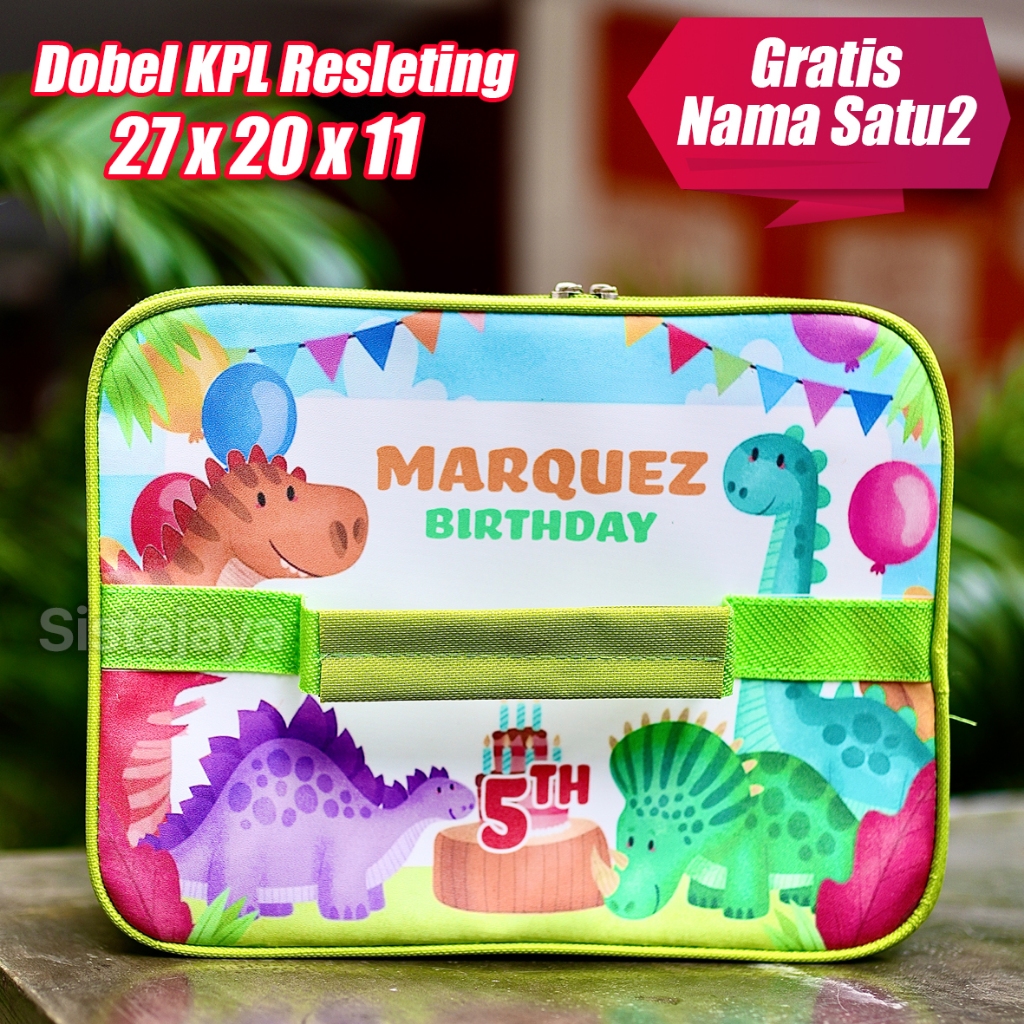 Tas Bekal Anak Sekolah Custom Dino