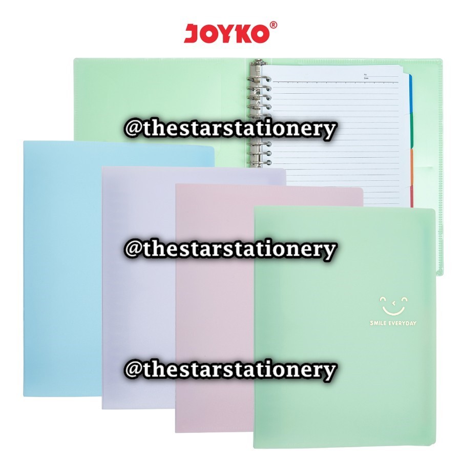 

(1 Biji) GROSIR Map Binder Joyko A5-MHPTSM-517 Smile Everyday / Binder Note Joyko A5-MHPTSM-517 / Joyko A5 MHPTSM 517