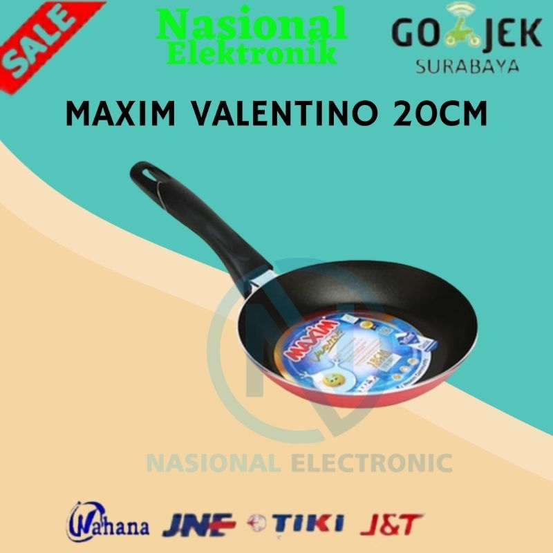 PENGGORENGAN MAXIM VALENTINO 20CM/PENGGORENGAN TEFLON MAXIM/TEFLON 20CM/TEFLON MINI/TEFLON ANTI LENG