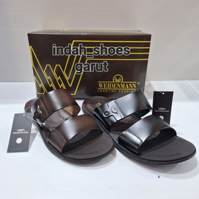 Sandal kulit pria WEIDENMANN YK-002 GARANSI ORIGINAL
