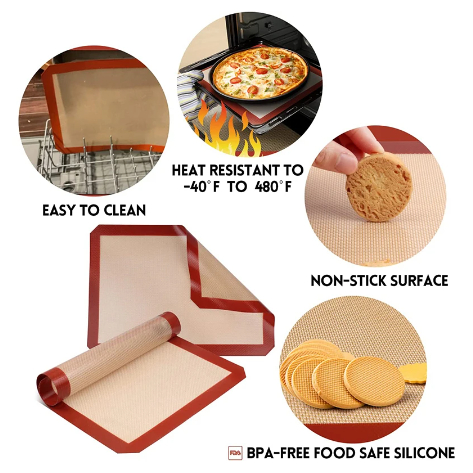 (SKR) Alas Matras Oven Kue Silikon Matras Silikon Tahan Panas