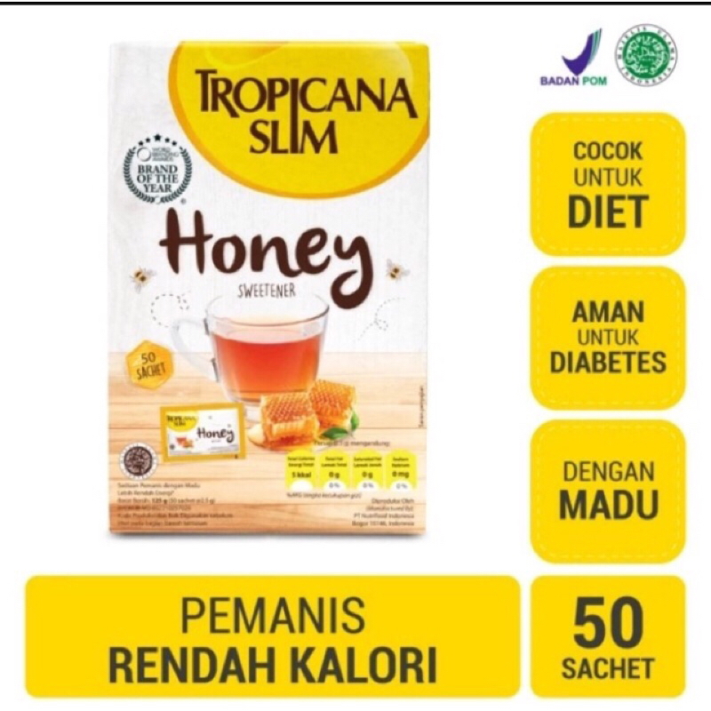 

Tropicana slim honey sweetener 50 sachet