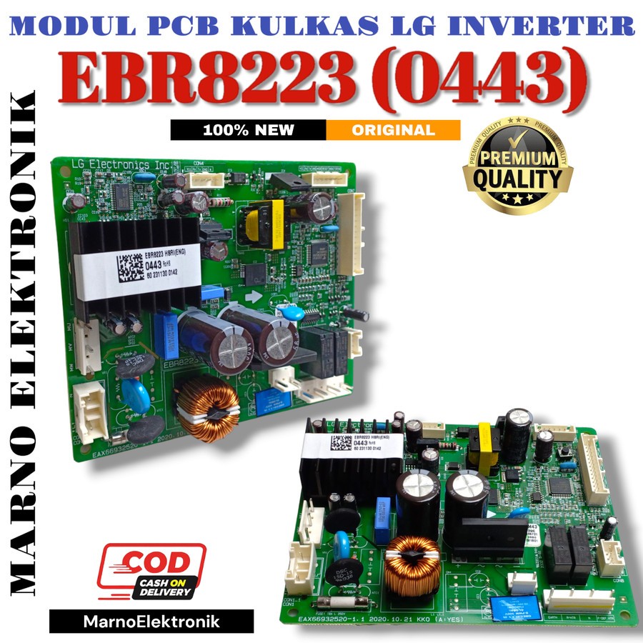 MODUL PCB KULKAS LG INVERTER CODE PART EBR8223 0443 EBR82230443 EBR 8223 100% NEW ASLI ORIGINAL ORI