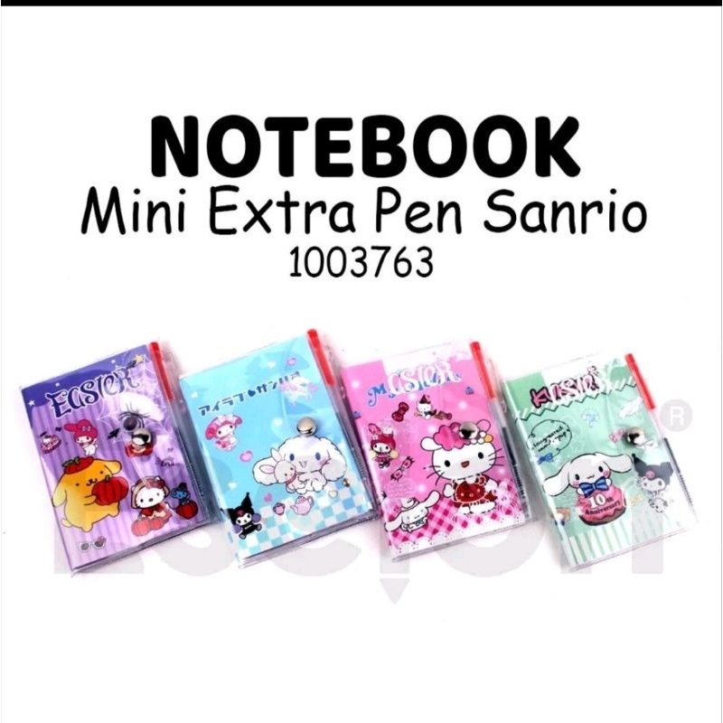 

note book kancing /diary mini free pen